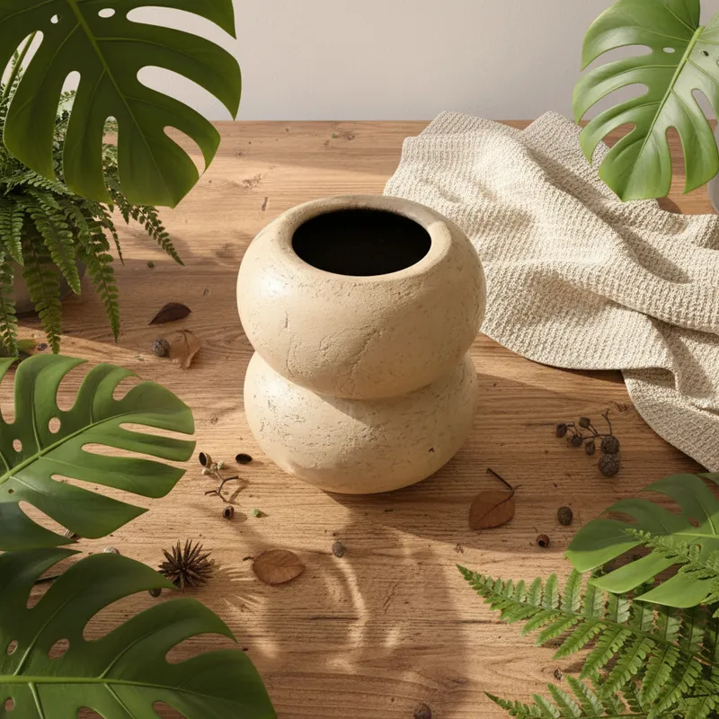home product with Natural Wood & Plants preset