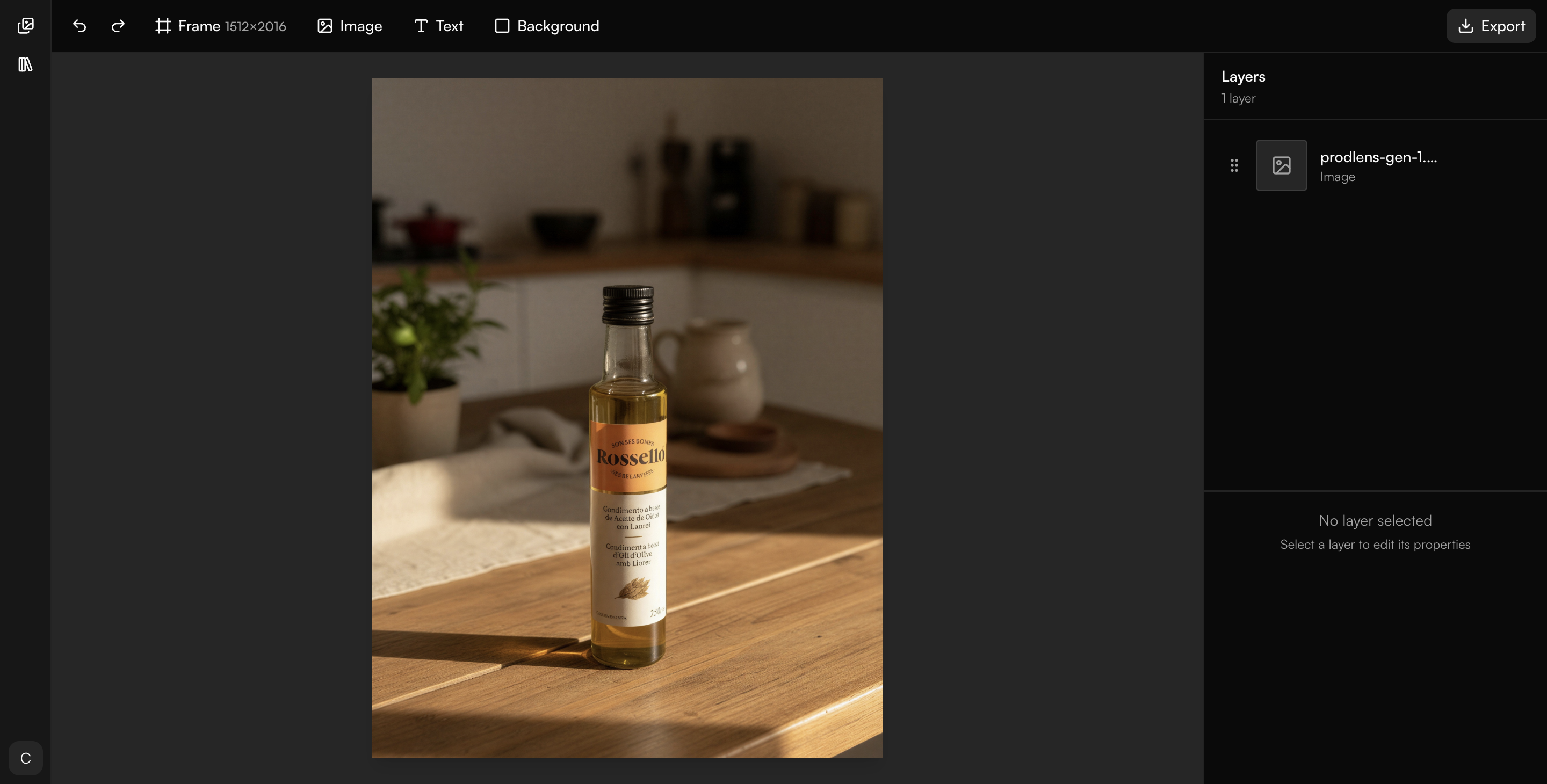 Opening an image in Canvas Editor from generation details